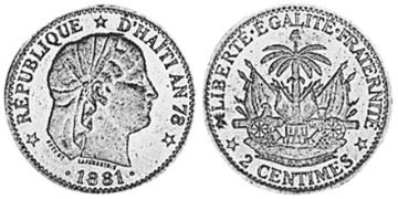2 Centimes 1881