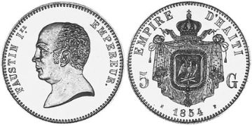 5 Gourdes 1854