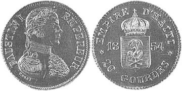 20 Gourdes 1854
