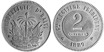 2 Centimes 1889