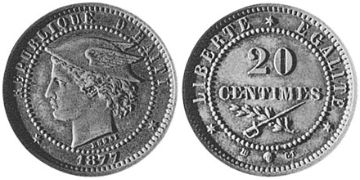 20 Centimes 1877