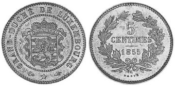 5 Centimes 1855-1860