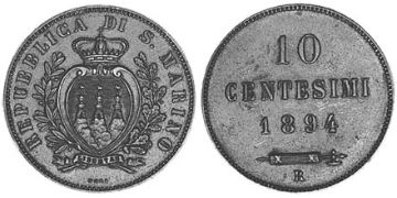 10 Centesimi 1875-1894