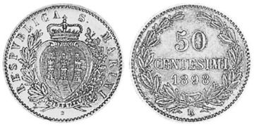 50 Centesimi 1898