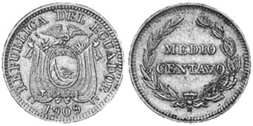 1/2 Centavo 1909