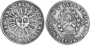 2 Soles 1824-1826