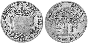 1/4 Peso 1850-1855