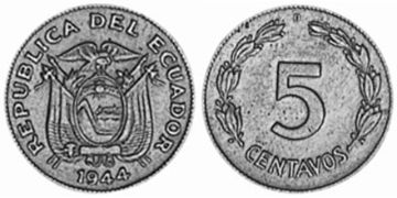 5 Centavos 1942-1944