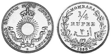 1/4 Rupie 1890