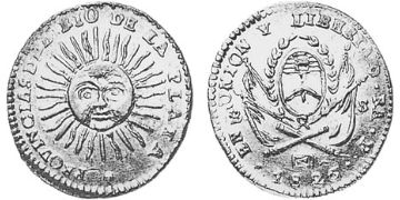 2 Escudos 1824-1826