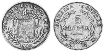 5 Centavos 1885-1887