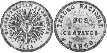 2 Centavos 1854