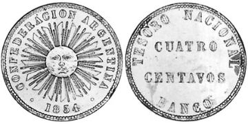 4 Centavos 1854
