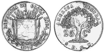 25 Centavos 1864-1875