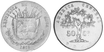 50 Centavos 1865-1875