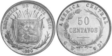 50 Centavos 1880-1890