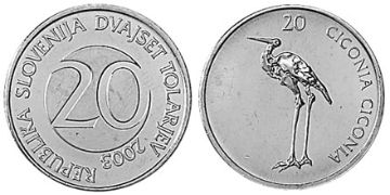 20 Tolarjev 2003-2006