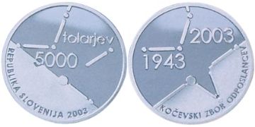 5000 Tolarjev 2003