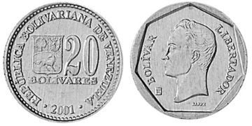 20 Bolívarů 2001