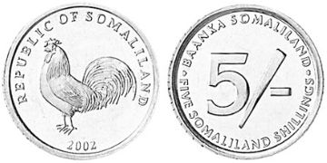 5 Shillings 2002