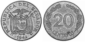 20 Centavos 1942-1944
