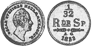 1/32 Riksdaler 1851-1853
