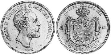 20 Kronor 1873-1876