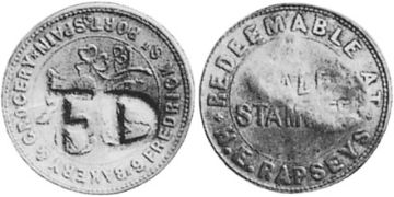 1/2 Penny 1854