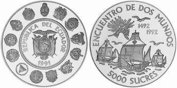 5000 Sucres 1991