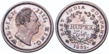 1/4 Rupie 1835