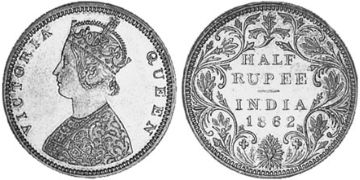 1/2 Rupie 1862-1876