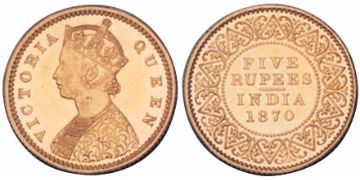 5 Rupies 1870-1875