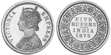 5 Rupies 1879