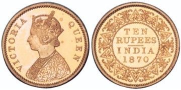 10 Rupies 1870-1875