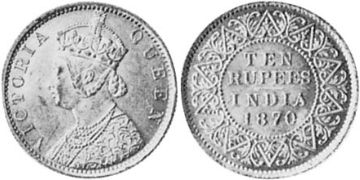 10 Rupies 1870