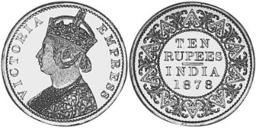 10 Rupies 1878-1879