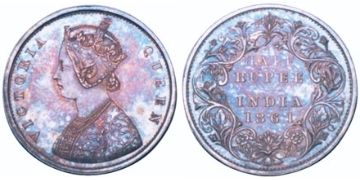1/2 Rupie 1861