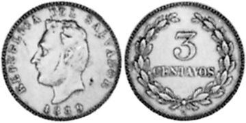 3 Centavos 1889-1913