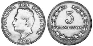 5 Centavos 1915-1925
