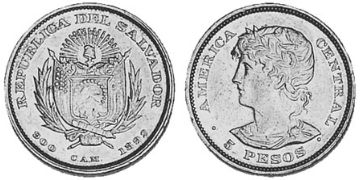 5 Pesos 1892
