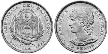 20 Pesos 1892