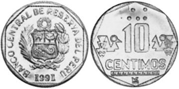 10 Centimos 1991-1996