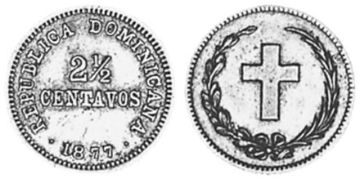 2-1/2 Centavos 1877
