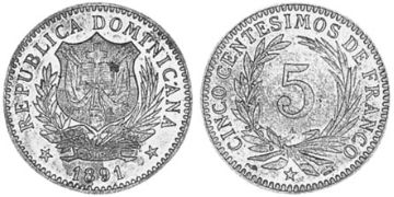 5 Centesimos 1891