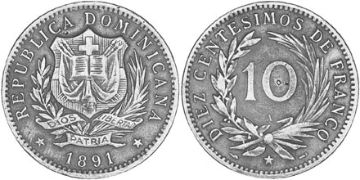 10 Centesimos 1891