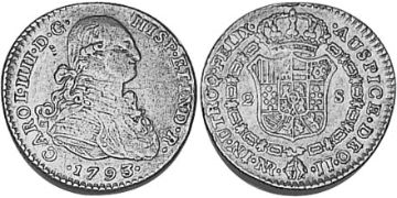 2 Escudos 1791-1806