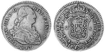 2 Escudos 1817-1819