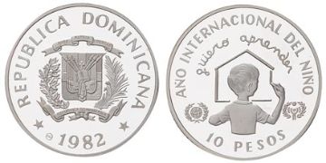10 Pesos 1982