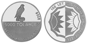 5000 Tolarjev 2005