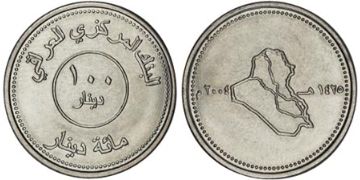 100 Dinars 2004
